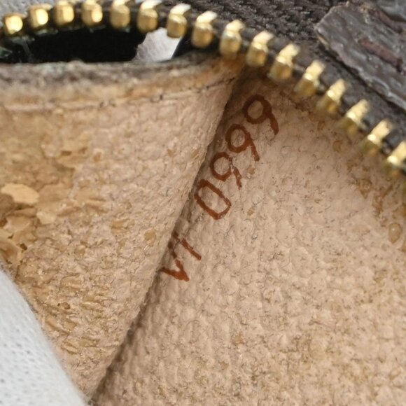 LOUIS VUITTON Logo BUCKET PM Pouch Bag Monogram Leather Brown France - Picture 11 of 13
